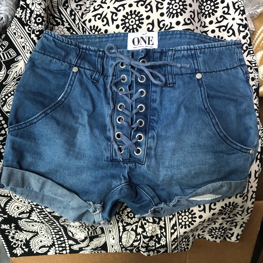 One teaspoon superfreak denim shorts